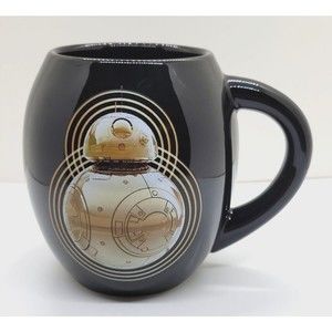 Star Wars BB-8 Huge Ceramic Black Coffee Mug Oval Shaped 26oz Capacity